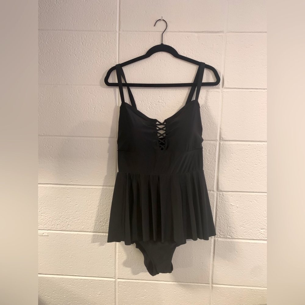 Torrid Black Wireless Swimsuit